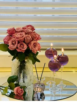 ست او رز شمع پیرکس2022 - گالری قاب