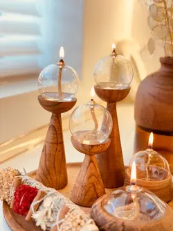 ست اکسسوری چوبی جلومبلی بلوط - گالری قاب