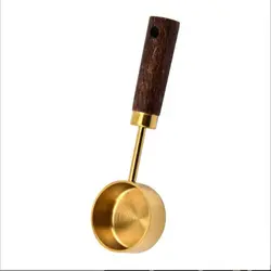 پیمانه استیل دسته چوبی کد 0012 - گالری قاب