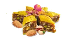 باقلوا کاشان 5 مغز 50 عددی قنادی گردو