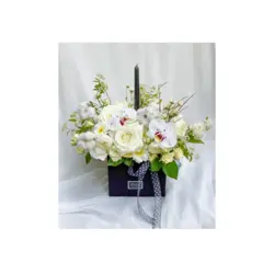 باکس ارکیده ، رز و شمع