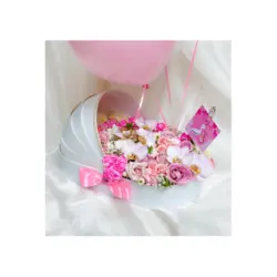 باکس گل تولد نوزاد دختر