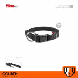 قلاده گردنی تسمه ای سایز 4 (دولایه) همراه با لید