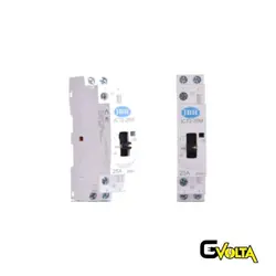 کنتاکتور 2 پل 220 ولت دستی / اتوماتیک 25 آمپر جی بی اچ