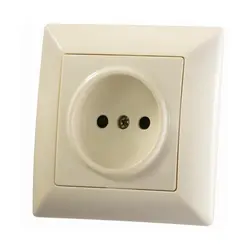 کلید پریز ایران الیزه سفید و کرم