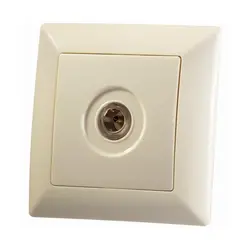 کلید پریز ایران الیزه سفید و کرم