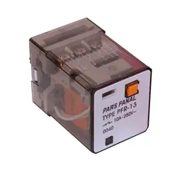 رله شیشه ای دو کنتاکت قفل شو مدل pfr-22