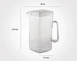 پارچ 4 گوش کریستال لیمون - فروشگاه حاج خانی