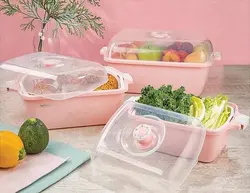 جا سبزی و جا نانی سه پارچه مدل یاس لیمون سایز 3 - فروشگاه حاج خانی