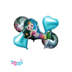 بادکنک ۵ تکه پری دریایی