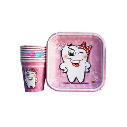 پیش دستی و لیوان ۱۰ تایی دندونی دختر