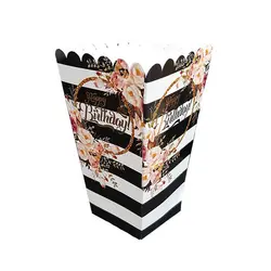 پاپ کرن هپی گلدار طلاکوب ( ۱۰ تایی)