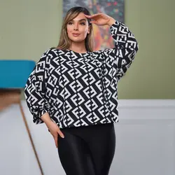 شومیز فندی کد 70034