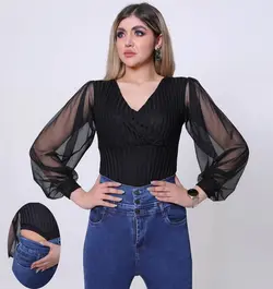 شومیز بادی چپ راستی کد 70060