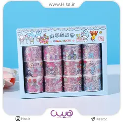 چسب واشی بسته 12 عددی - فروشگاه اینترنتی هیس