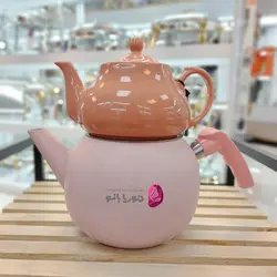 کتری قوری گرانیتی صورتی ریور