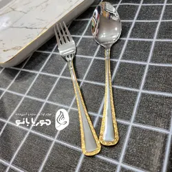 قاشق چنگال مدل برلین دور طلایی