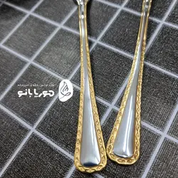 قاشق چنگال مدل برلین دور طلایی