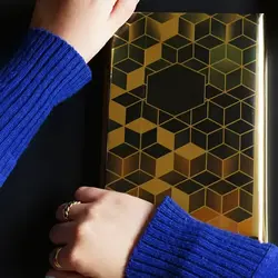 سالنامه رقعی متالایز طلایی