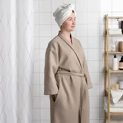 حوله لباسی آیکیا رنگ بژ سایز BJALVEN bath robe , beige, L/XL