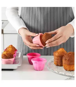 کپسول سلیکونی کاپ کیک 9 عدد ایکیا مدل SOCKERKAKA