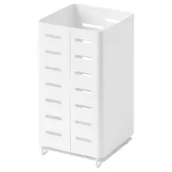 استند قاشق و چنگال ایکیا مدل AVSTEG cutlery stand, white, 18 cm