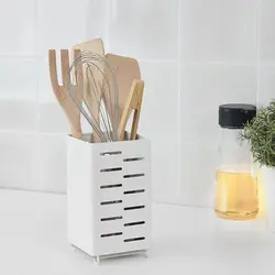 استند قاشق و چنگال ایکیا مدل AVSTEG cutlery stand, white, 18 cm