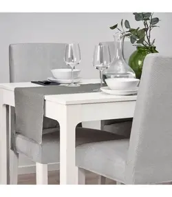 رانر رومیزی خاکستری ایکیا سایز 35X130 مدل SVARTSENAP