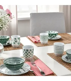 لیوان چهارتایی رنگ سبز ایکیا مدل ENTUSIASM