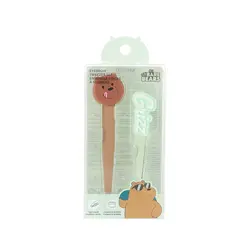 موچین دوعددی مینیسو طرح ما خرسها( گریزی) We Bare Bears Collection 5.0 Eyebrow Tweezer Set(Grizz)