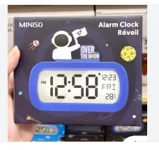 ساعت آلارم دار مینیسو طرح آدم فضایی Alarm Clock over the moon