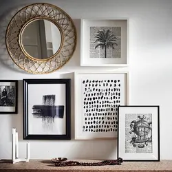 آینه بامبو آیکیا مدل GRINSBOL Mirror, 55 cm, rattan