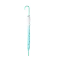 چتر مدل کلاسیک مینیسو رنگ شیشه ای آبی Classic Series Gradient Color Long-Handled Umbrella