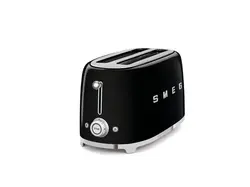 توستر 4 اسلایس اسمگ رنگ مشکی سایز بزرگ مدل  Smeg - 4 Slice Toaster, TSF02BLUK