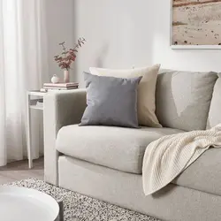 کوسن، خاکستری آیکیا مدل KÄRLEKSGRÄS ، سایز 40x40 سانتی متر
