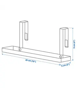 آویز حوله ای سفید گیره دار آیکیا، مدل PÅLYCKE