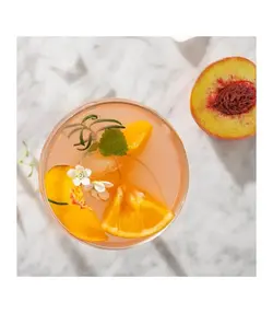 شمع معطر آیکیا، مدل SOCKERLÖNN، صورتی، 20 ساعته، هلو و شکوفه