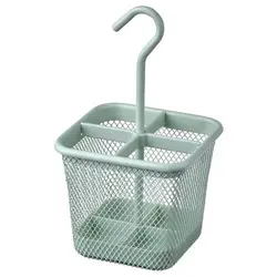 کانتر قاشق و چنگال آیکیا، مدل UPPDATERA، سبز/ فلزی/ 12x12 سانتی متر