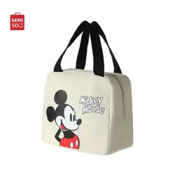 کیف غذا مینیسو، مدل،MINISO AU Mickey Mouse and His Friends Collection Lunch Bag ، هلویی/طرح می‌‌کی‌موس