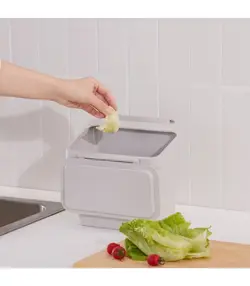 سطل زباله کابینت ایکیا، مدل SKOLÄST، خاکستری