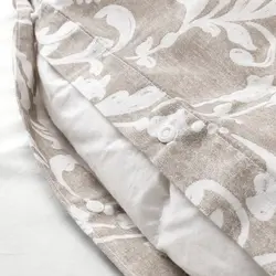 روکش لحاف و روبالشی آیکیا، مدل VÅRBRÄCKA، بژ/سفید، 240x220/50x80 سانتی متر