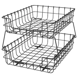 استند کاغذ آیکیا فلزی رنگ مشکی مدل PLEJA