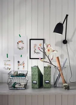 استند کاغذ آیکیا فلزی رنگ مشکی مدل PLEJA