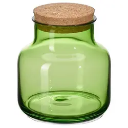 بانکه آیکیا 70 cl مدل VINTER 2021 jar with lid, light green