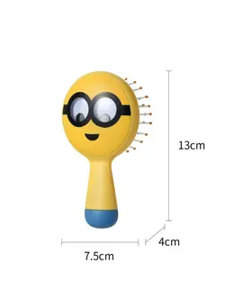 براش مو مینیسو طرح مینیون   Minions Collection Portable Paddle Brush