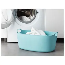لاندری باسکت 35 cl آبی رنگ  آیکیا مدل TORKIS