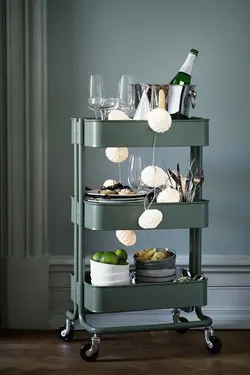 ترولی ایکیا رنگ سبز مدل RÅSKOG