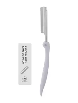 تیغ ابرو همراه با بسته تیغ مینیسو  Foldable Eyebrow Razor (with 10 Blades)(Gray)