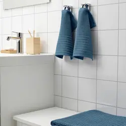 حوله 4 عددی 30*30 دستی رنگ سرمه ای  آیکیا مدل VÅGSJÖN