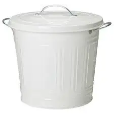 سطل زباله آیکیا رنگ سفید 16 l  مدل KNODD